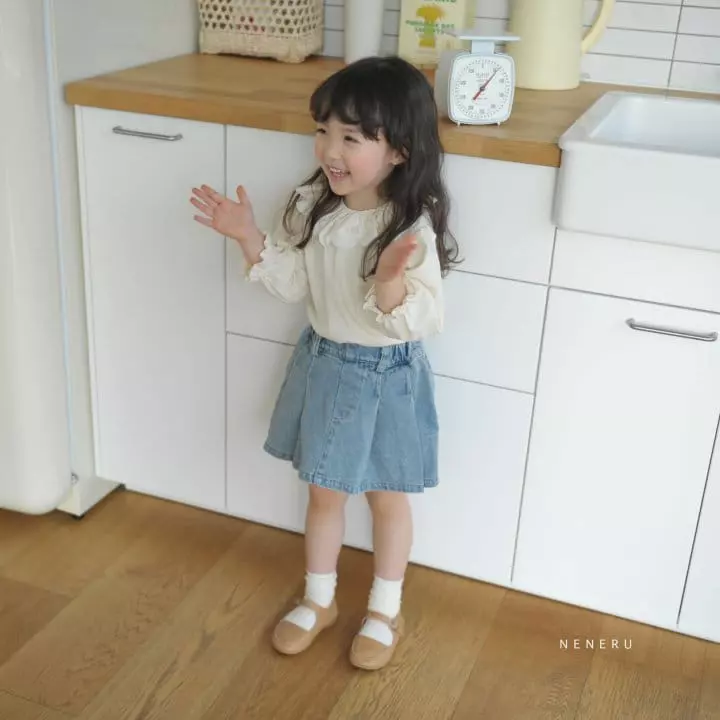Neneru - Korean Baby Fashion - #onlinebabyshop - Twice Frill Tee - 6