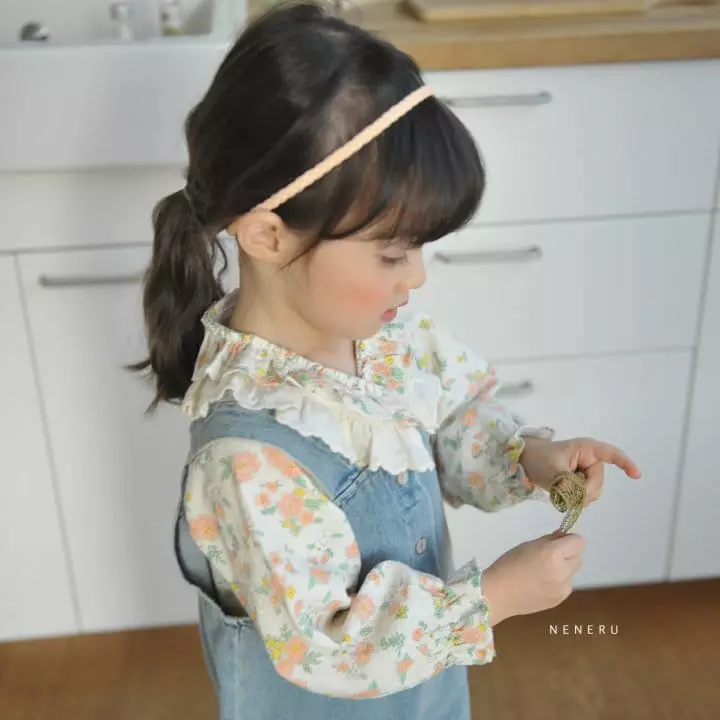 Neneru - Korean Children Fashion - #fashionkids - Nuk Denim Dungarees Pants - 4