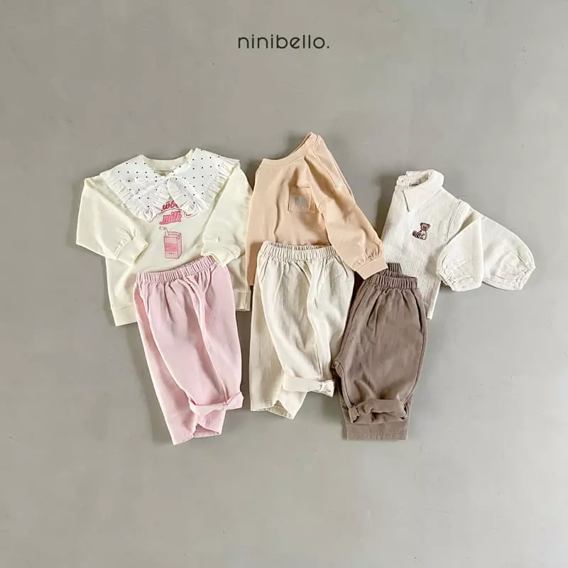 Ninibello - Korean Children Fashion - #kidsstore - Munggo Collar Tee - 8