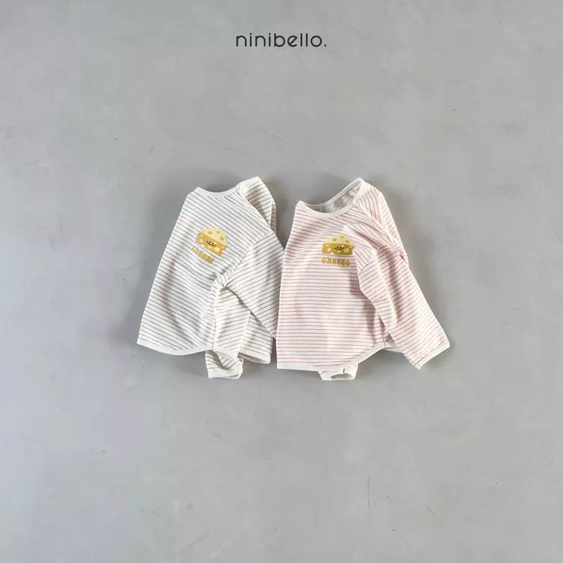 Ninibello - Korean Children Fashion - #kidzfashiontrend - Cheese Strips Tee