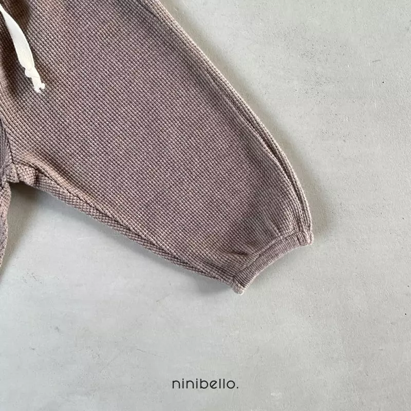 Ninibello - Korean Children Fashion - #toddlerclothing - Cracker Waffle Pants - 4