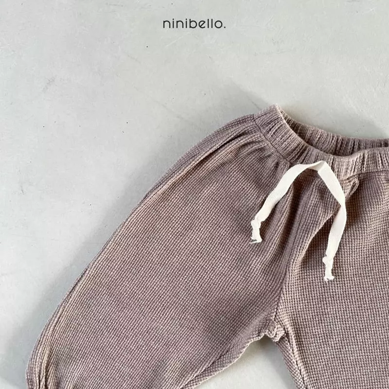 Ninibello - Korean Children Fashion - #toddlerclothing - Cracker Waffle Pants - 3