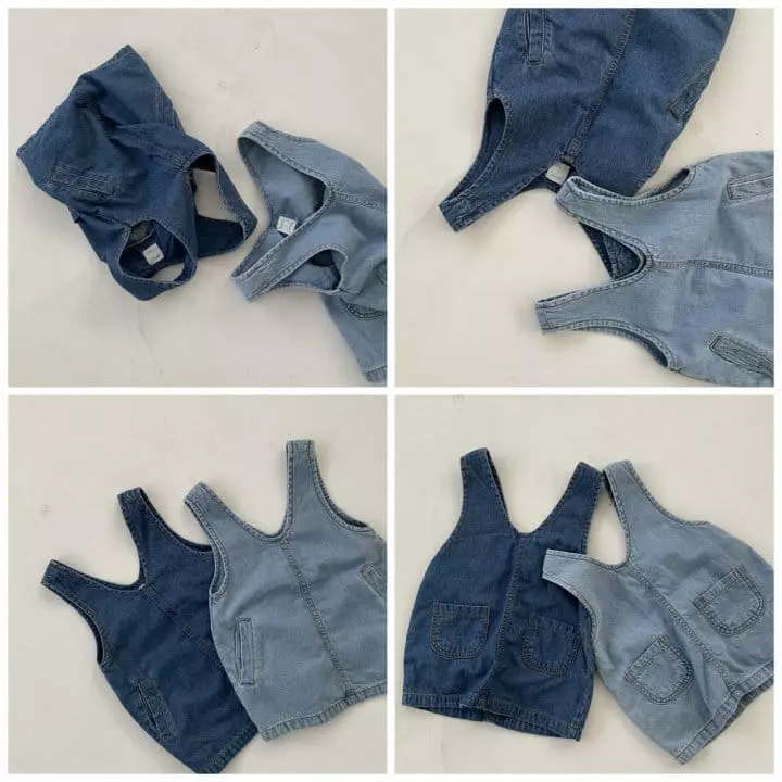 Nunubiel - Korean Baby Fashion - #babyboutiqueclothing - Lips DenimOne-piece - 3