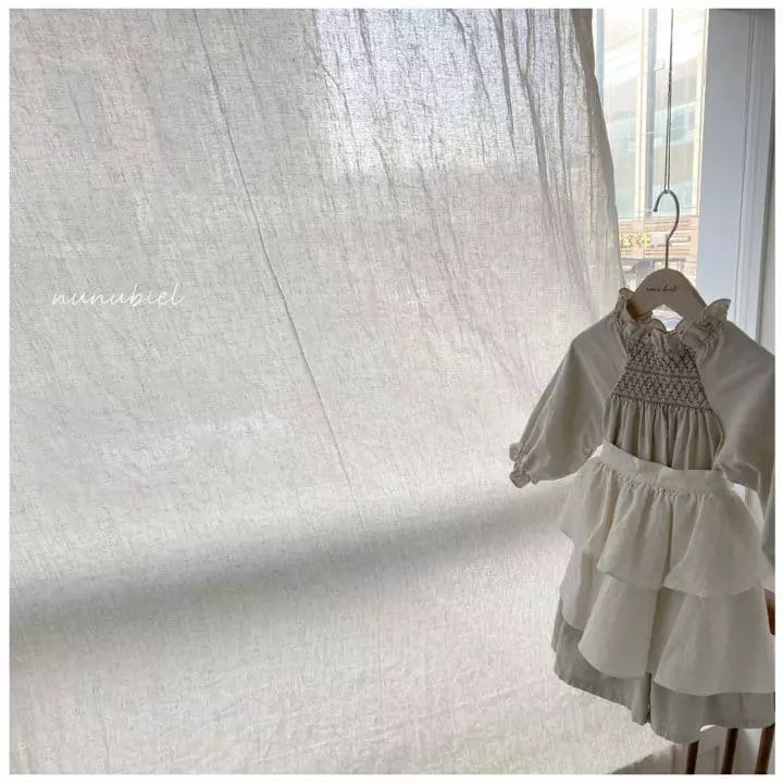 Nunubiel - Korean Baby Fashion - #babyoninstagram - Shirring Apron - 8