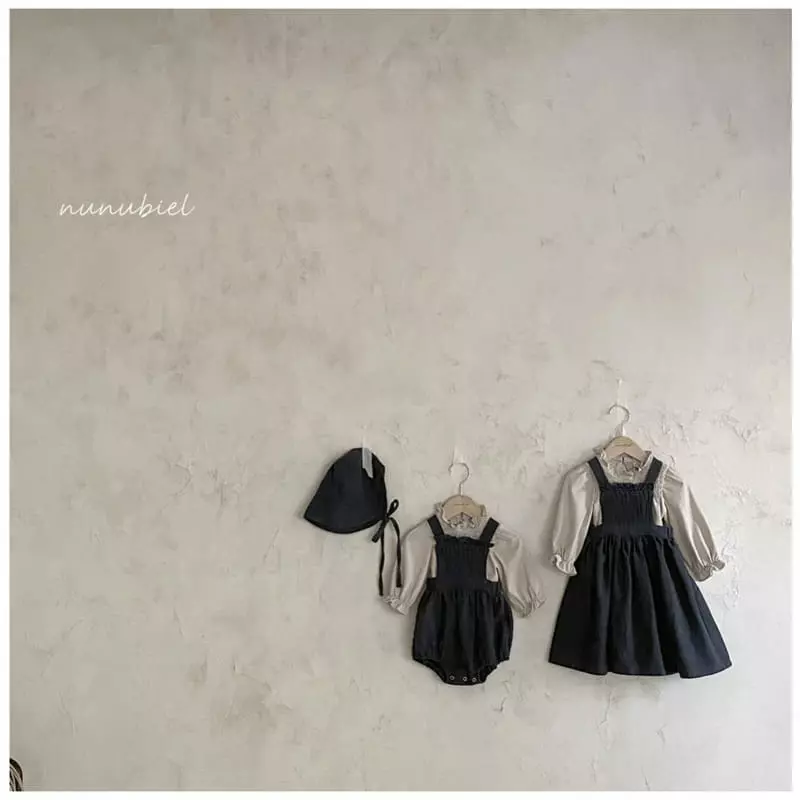 Nunubiel - Korean Children Fashion - #Kfashion4kids - Oxford Suspender One-piece - 6