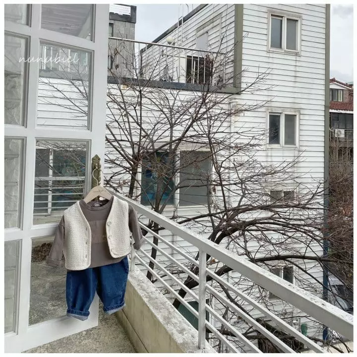 Nunubiel - Korean Children Fashion - #fashionkids - Pintuck Denim Pants - 7