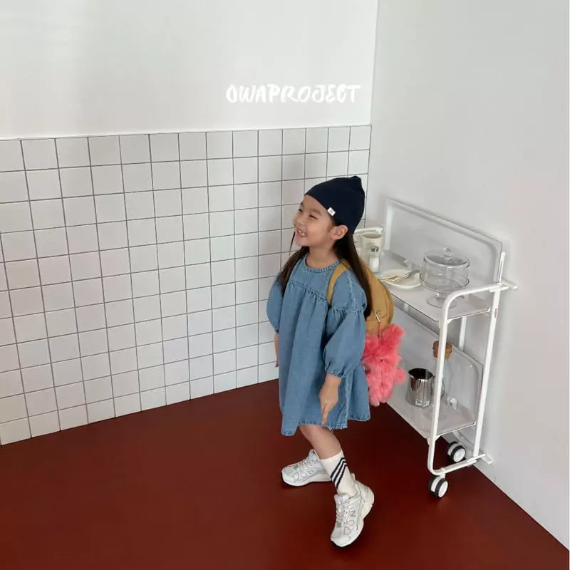 O Wa - Korean Children Fashion - #Kfashion4kids - Denim One-piece - 5