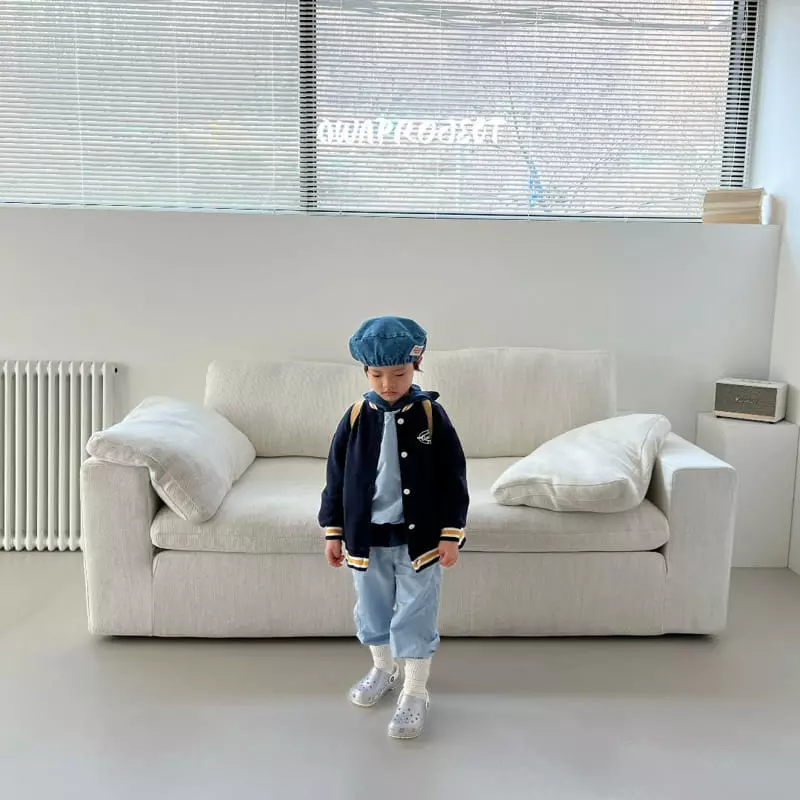 O Wa - Korean Children Fashion - #discoveringself - Denim Beret Hat - 6
