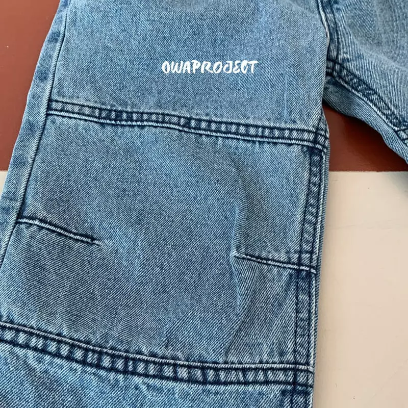 O Wa - Korean Children Fashion - #kidzfashiontrend - Slit Jeans - 2