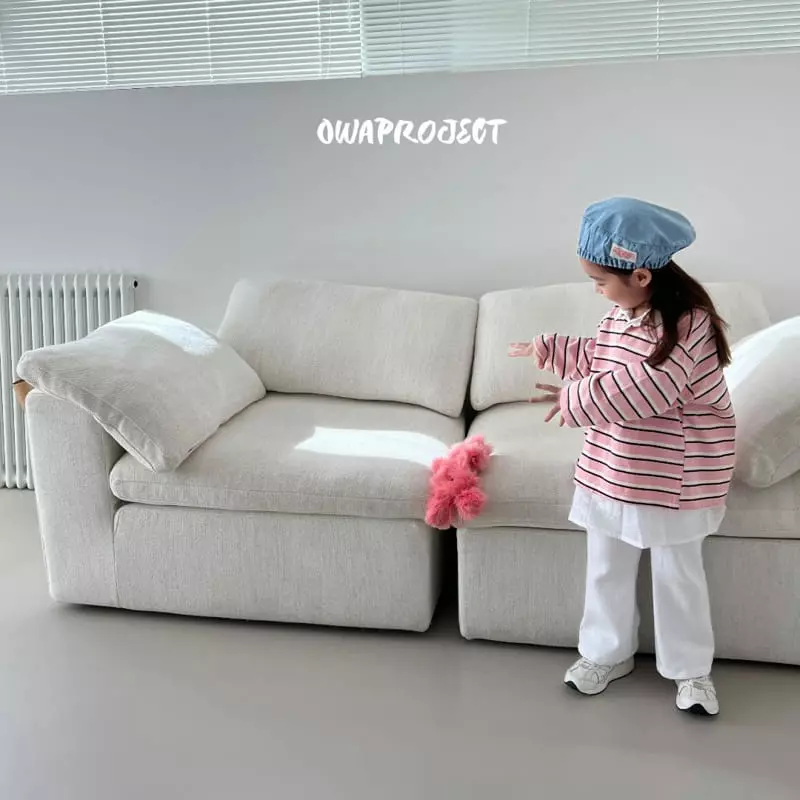 O Wa - Korean Children Fashion - #littlefashionista - Denim Beret Hat - 12