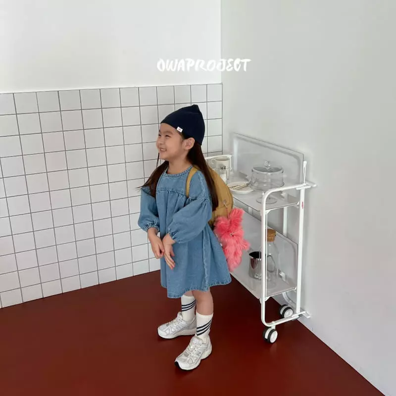 O Wa - Korean Children Fashion - #littlefashionista - Denim One-piece - 6