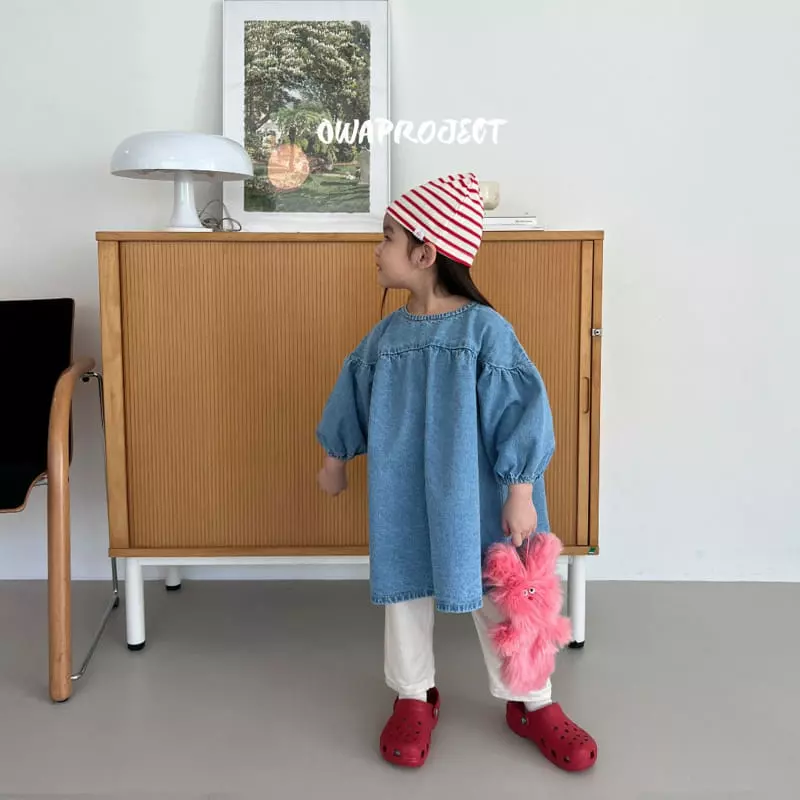 O Wa - Korean Children Fashion - #prettylittlegirls - Denim One-piece - 9