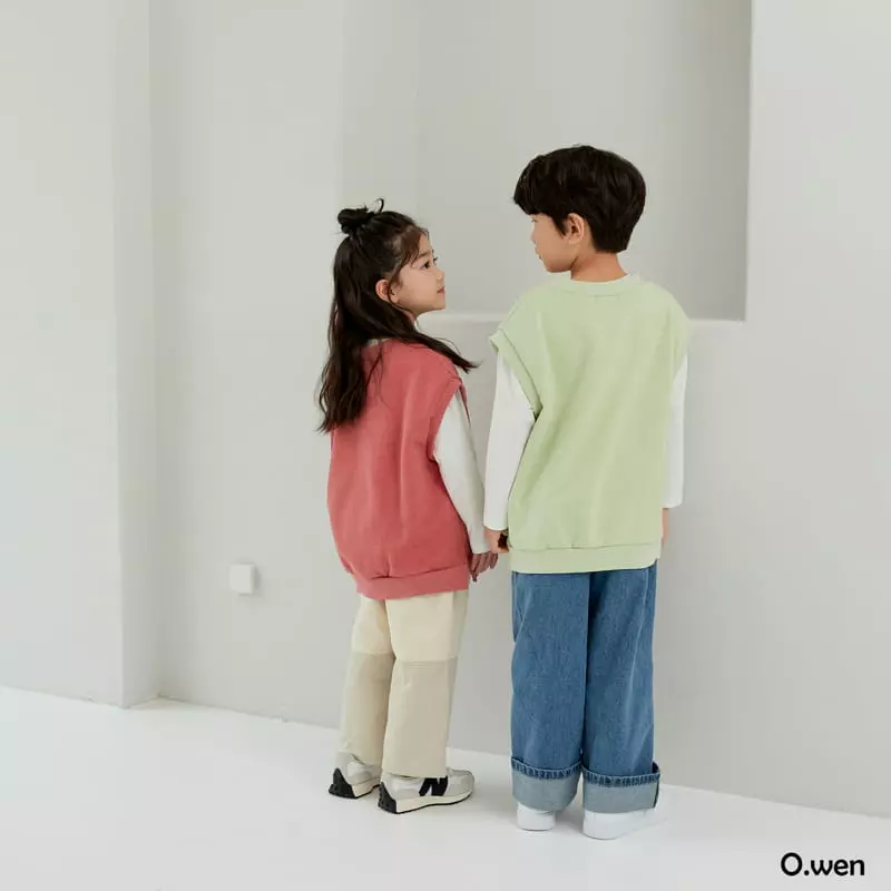 O Wen - Korean Children Fashion - #Kfashion4kids - M Sweatshirt Vest - 6