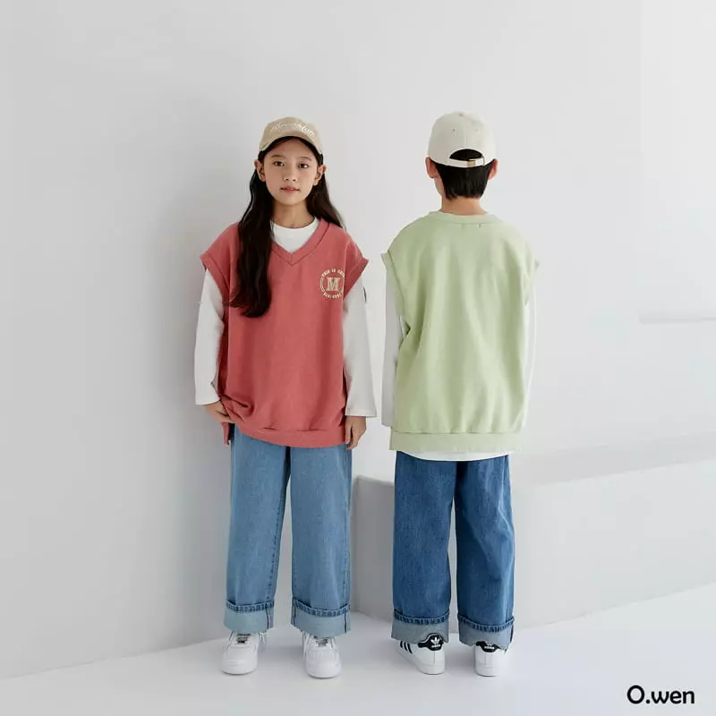 O Wen - Korean Children Fashion - #childofig - M Sweatshirt Vest - 12