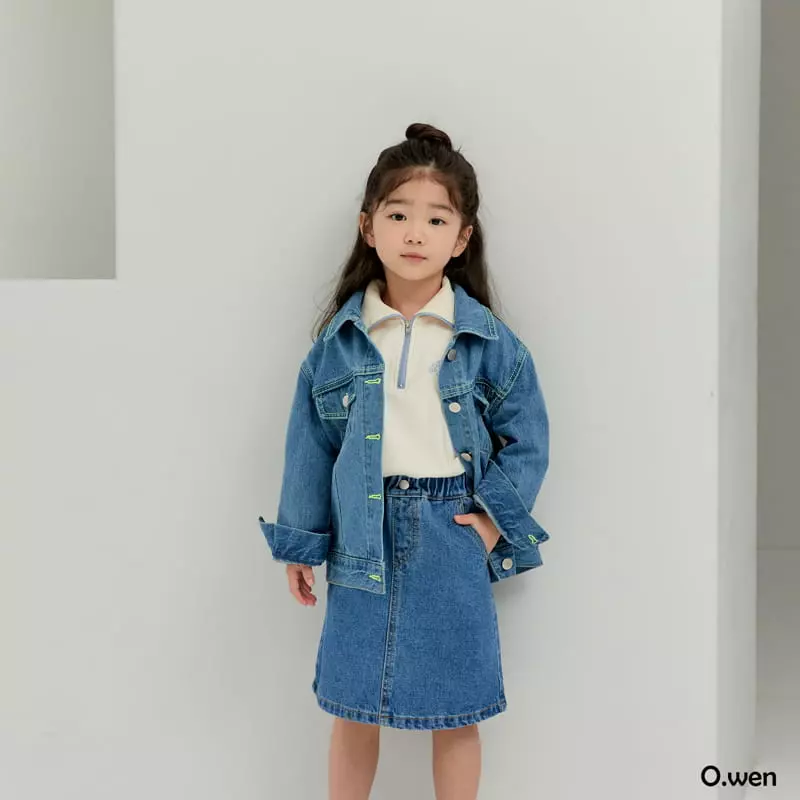 O Wen - Korean Children Fashion - #childrensboutique - Angen Denim Skirt - 6