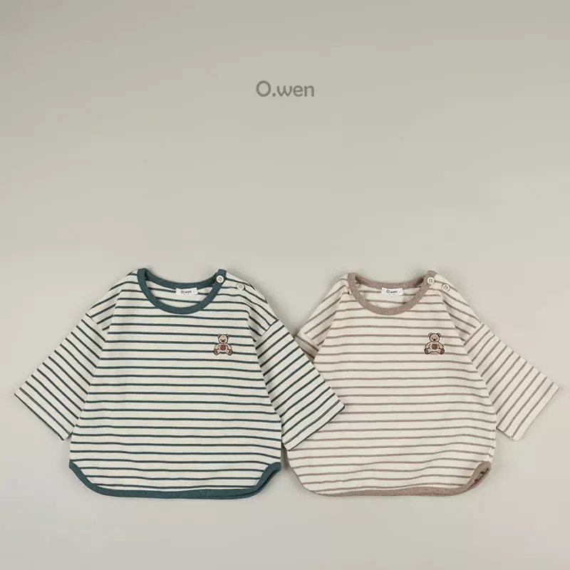 O Wen - Korean Children Fashion - #designkidswear - Bebe Poke Stripes Tee - 3