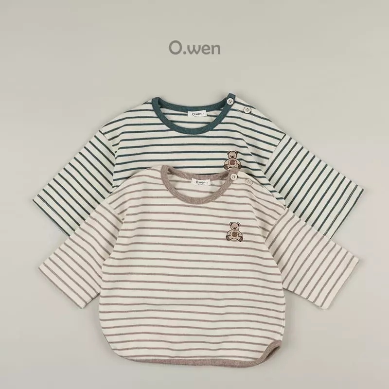 O Wen - Korean Children Fashion - #designkidswear - Bebe Poke Stripes Tee - 4