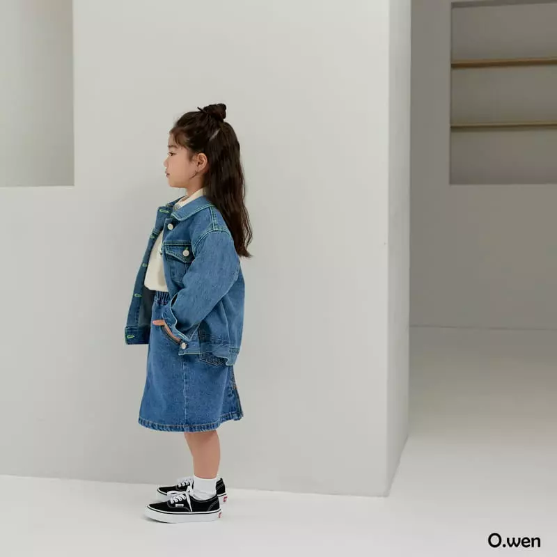 O Wen - Korean Children Fashion - #discoveringself - Angen Denim Skirt - 8