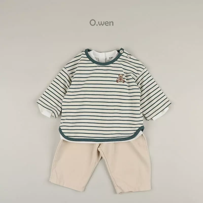 O Wen - Korean Children Fashion - #fashionkids - Bebe Poke Stripes Tee - 5
