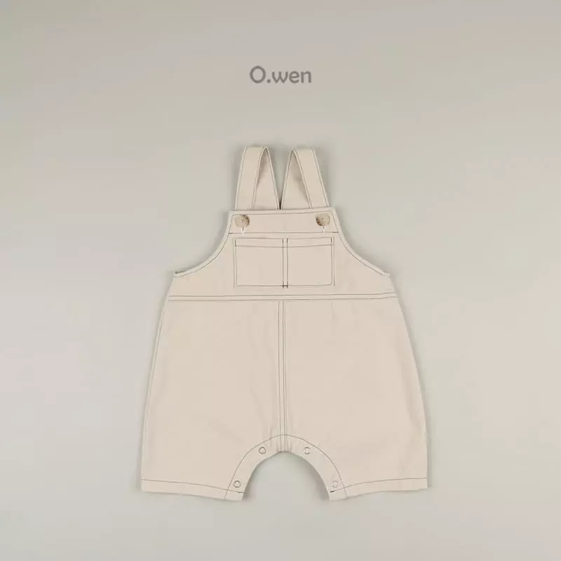 O Wen - Korean Children Fashion - #kidsshorts - Bebe Cotton Dungarees - 4