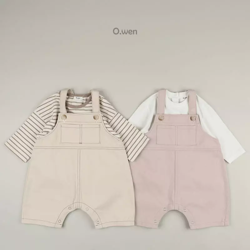 O Wen - Korean Children Fashion - #littlefashionista - Bebe Cotton Dungarees - 7