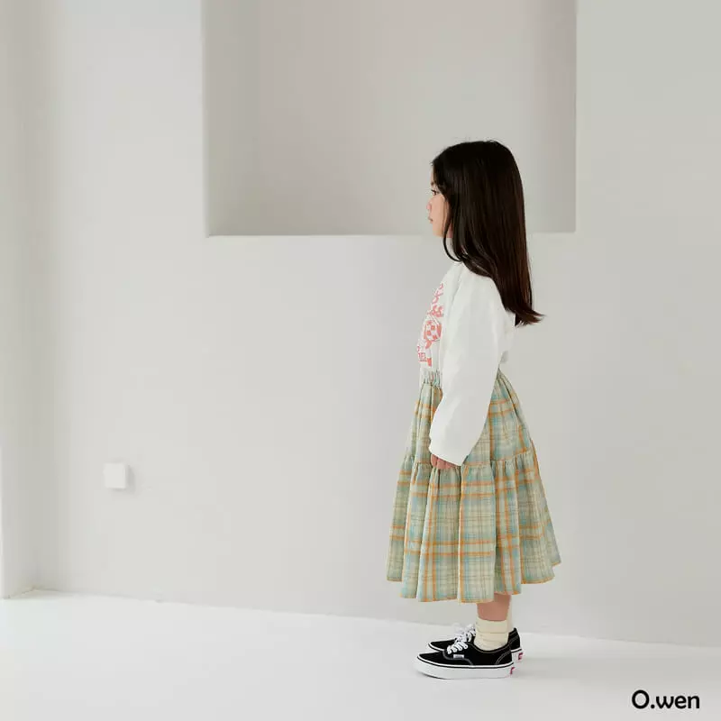 O Wen - Korean Children Fashion - #magicofchildhood - Spring Check Skirt - 5
