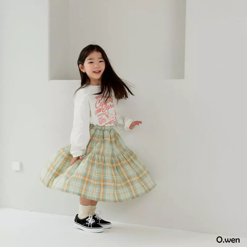 O Wen - Korean Children Fashion - #minifashionista - Spring Check Skirt - 6