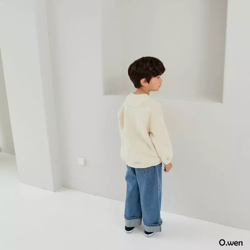 O Wen - Korean Children Fashion - #todddlerfashion - Color pping Stripes Sweatshirt