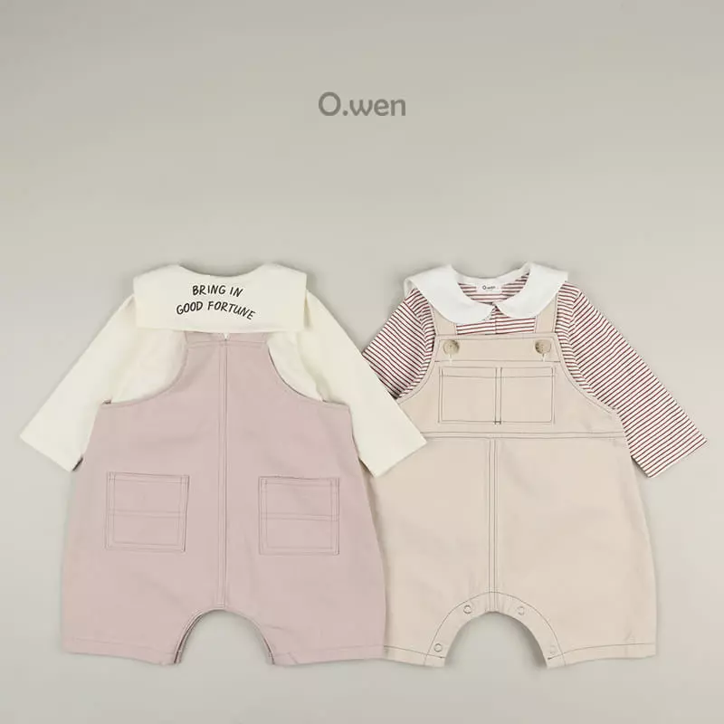 O Wen - Korean Children Fashion - #toddlerclothing - Bebe Sailor Collar Tee - 10