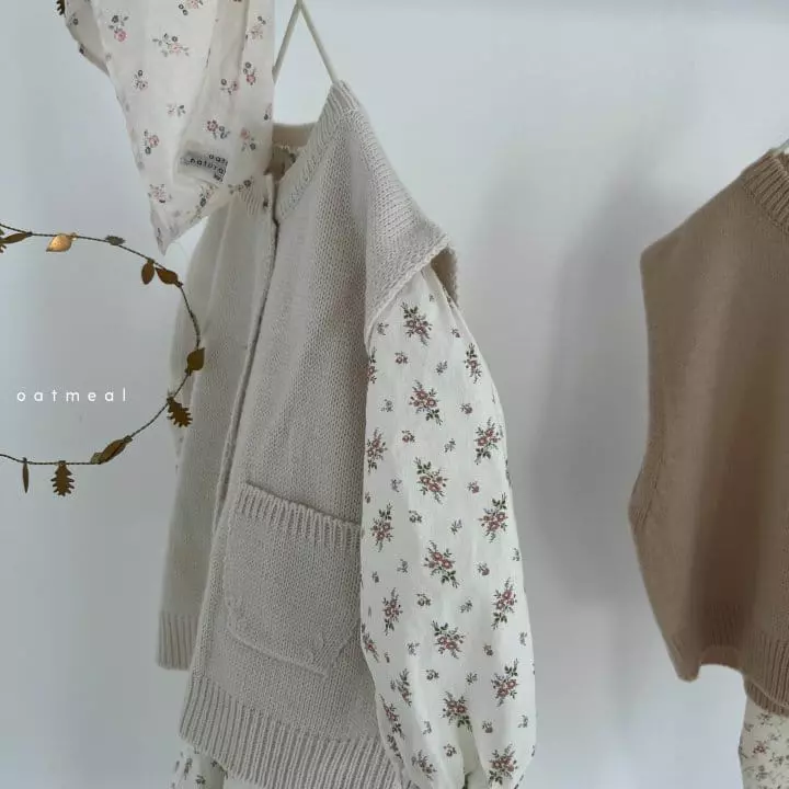 Oatmeal - Korean Children Fashion - #childofig - Ov Knit Cardigan - 8