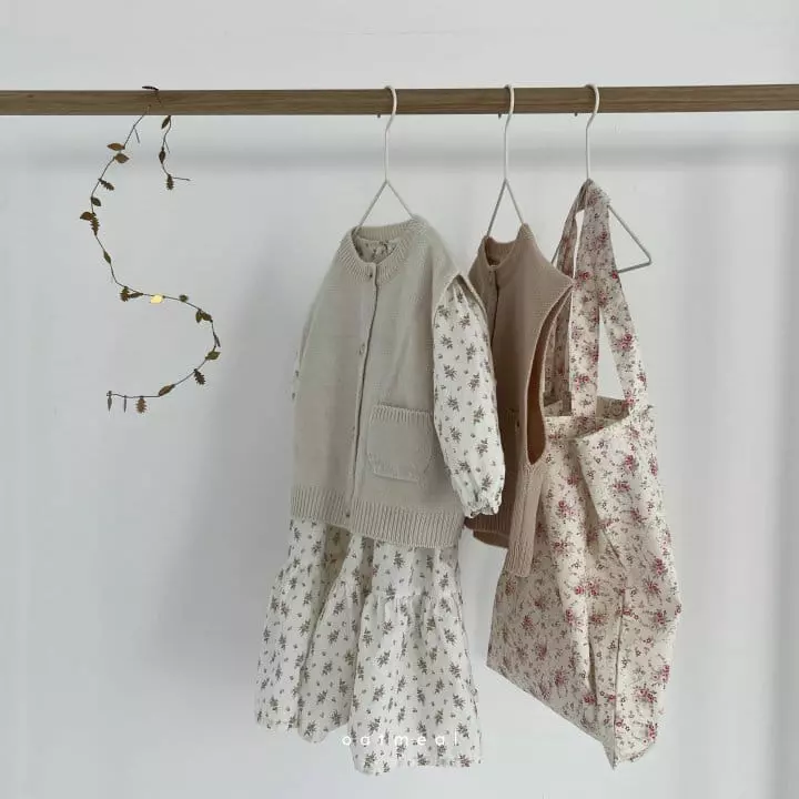 Oatmeal - Korean Children Fashion - #childofig - Nova Flower One-piece - 8