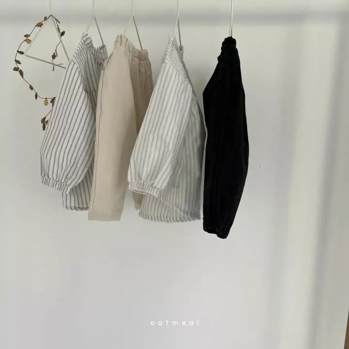 Oatmeal - Korean Children Fashion - #childofig - Dalla Stripes Blouse - 4