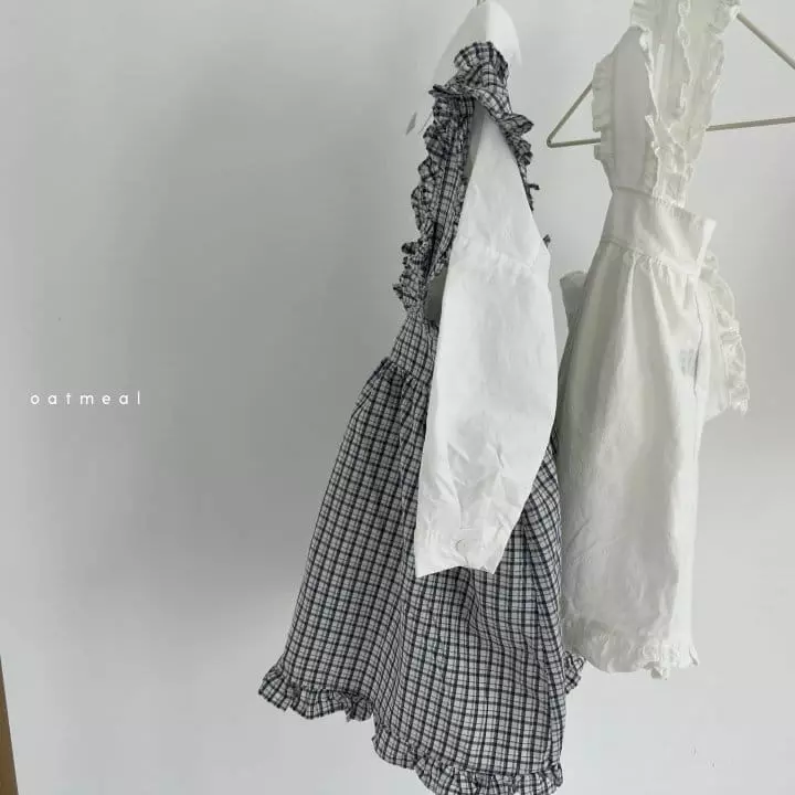 Oatmeal - Korean Children Fashion - #designkidswear - Ember Henry Neck Blouse - 7