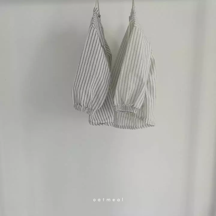 Oatmeal - Korean Children Fashion - #discoveringself - Dalla Stripes Blouse - 6