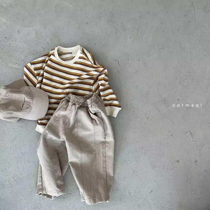 Oatmeal - Korean Children Fashion - #fashionkids - Judy Slit Pants - 4