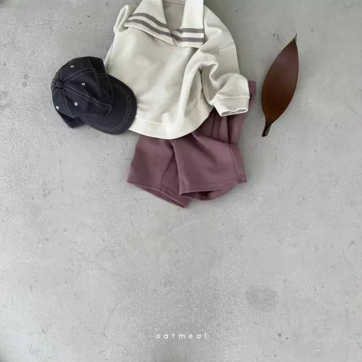 Oatmeal - Korean Children Fashion - #kidsshorts - Only Sailor Sweatshirt - 2