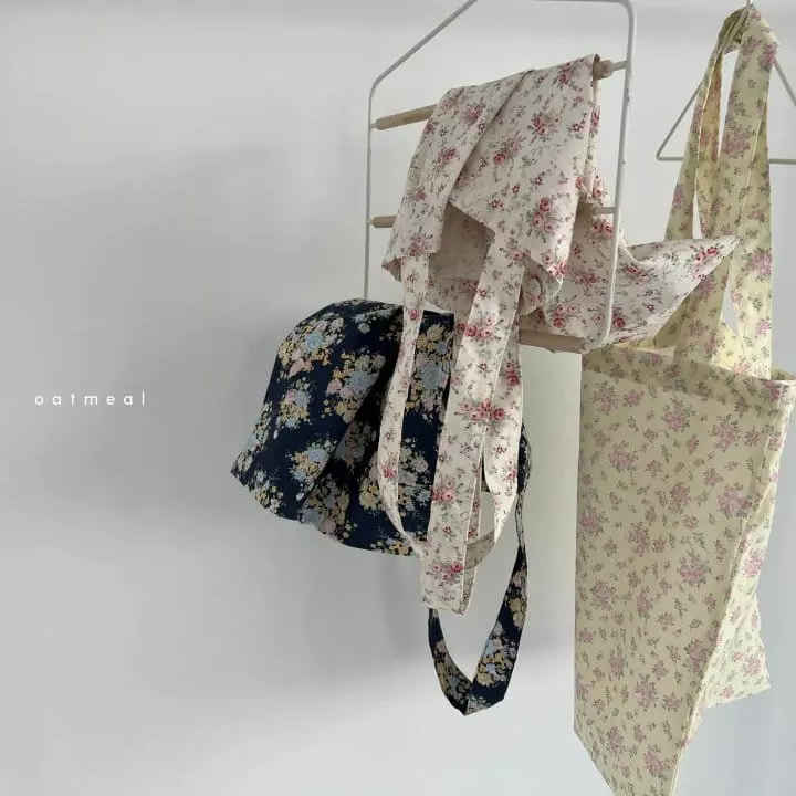 Oatmeal - Korean Children Fashion - #kidsstore - Wiz Flower Eco Bag - 9