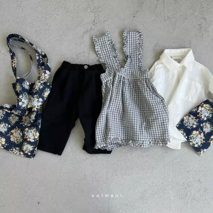Oatmeal - Korean Children Fashion - #kidzfashiontrend - Ember Henry Neck Blouse - 12