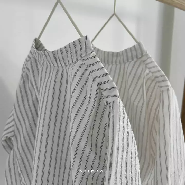 Oatmeal - Korean Children Fashion - #littlefashionista - Dalla Stripes Blouse - 12