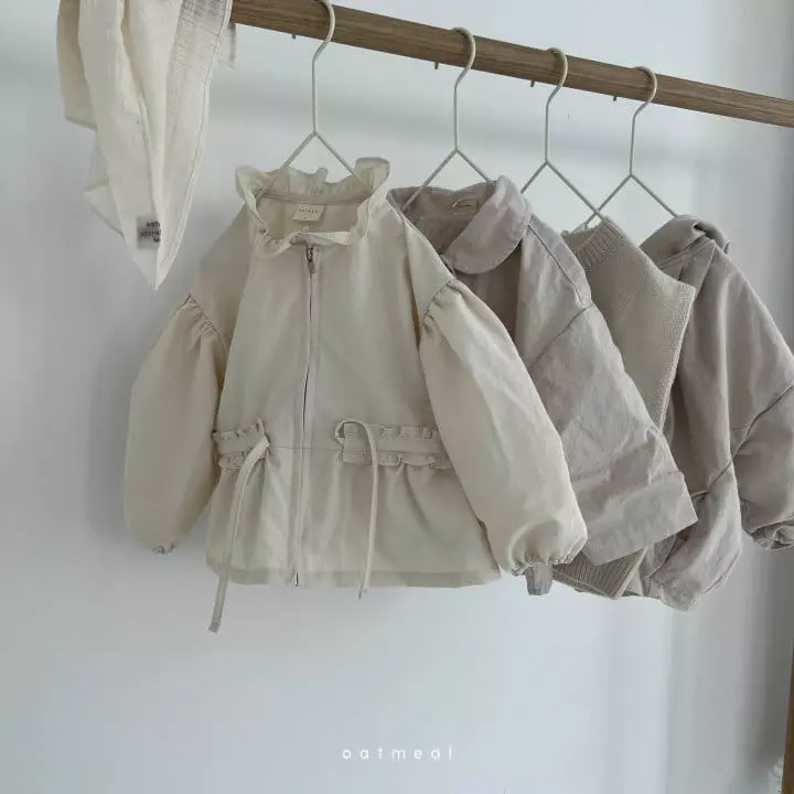 Oatmeal - Korean Children Fashion - #magicofchildhood - Mer Frill Jacket - 3