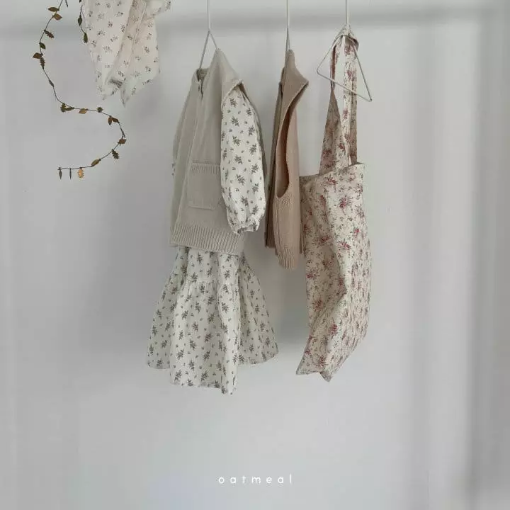 Oatmeal - Korean Children Fashion - #magicofchildhood - Nova Flower One-piece - 5