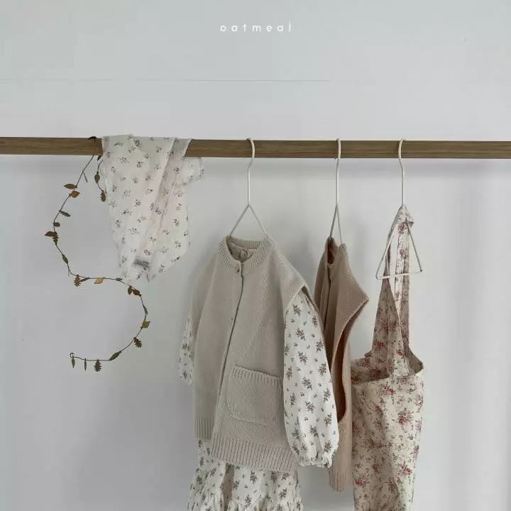 Oatmeal - Korean Children Fashion - #minifashionista - Nova Flower One-piece - 6