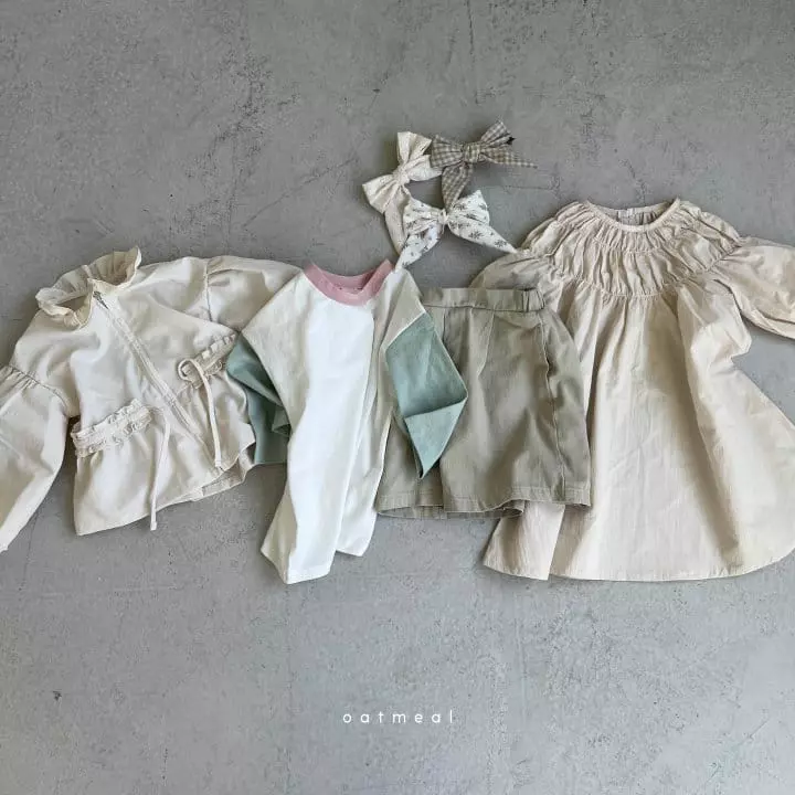 Oatmeal - Korean Children Fashion - #stylishchildhood - Mer Frill Jacket - 8