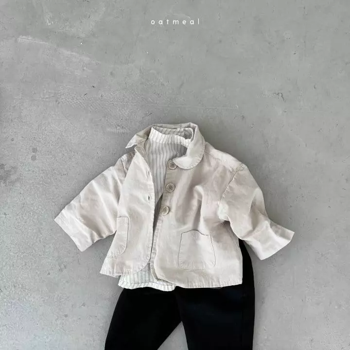 Oatmeal - Korean Children Fashion - #stylishchildhood - Dalla Stripes Blouse - 2