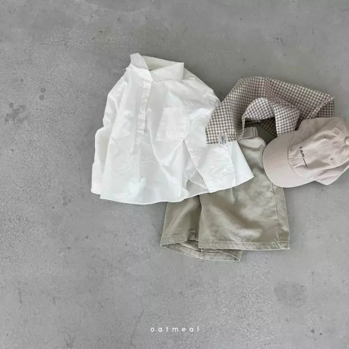 Oatmeal - Korean Children Fashion - #todddlerfashion - Ember Henry Neck Blouse - 2