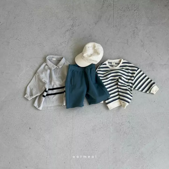 Oatmeal - Korean Children Fashion - #todddlerfashion - Pico Collar Sweatshirt - 11