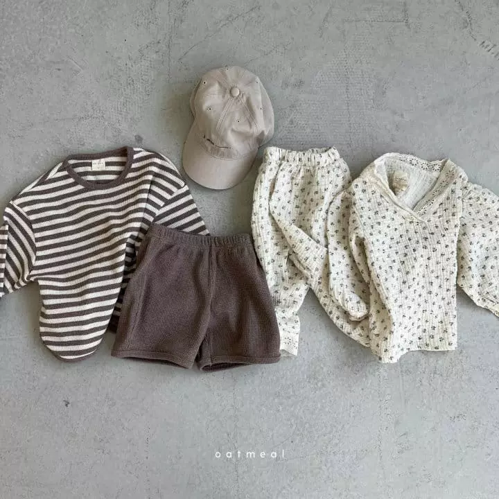Oatmeal - Korean Children Fashion - #todddlerfashion - Ois Pajamas - 4