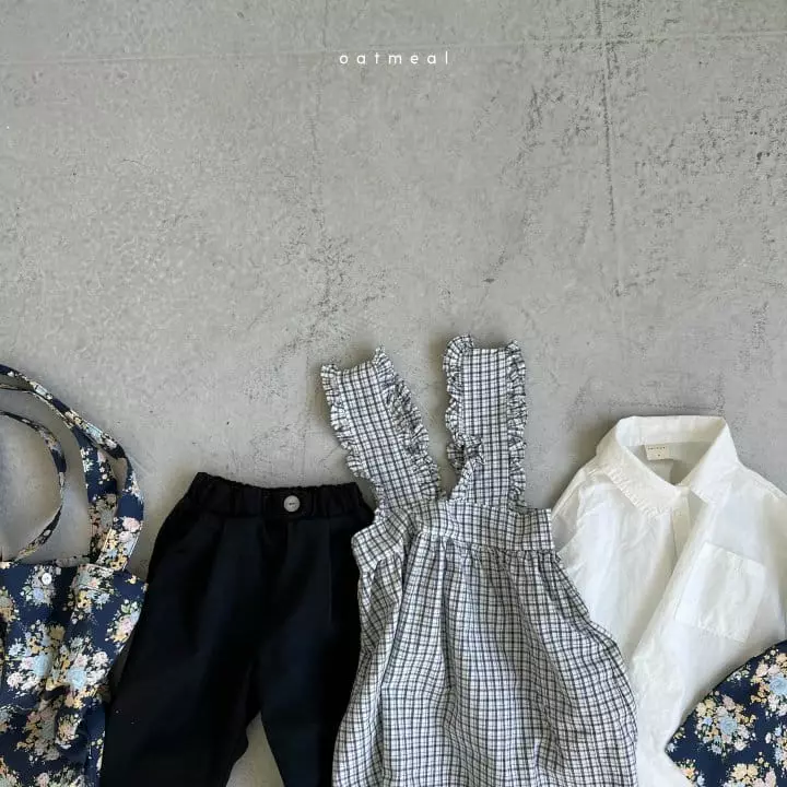 Oatmeal - Korean Children Fashion - #toddlerclothing - Ember Henry Neck Blouse - 3