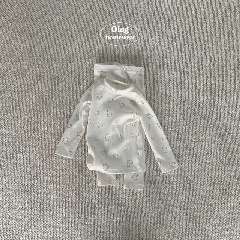 Oing - Korean Children Fashion - #childofig - Teddy Top Bottom Set