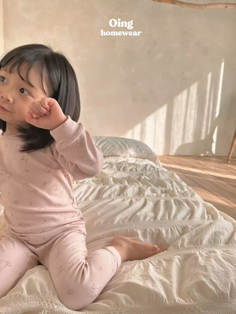 Oing - Korean Children Fashion - #fashionkids - Barnie Top Bottom Set - 10